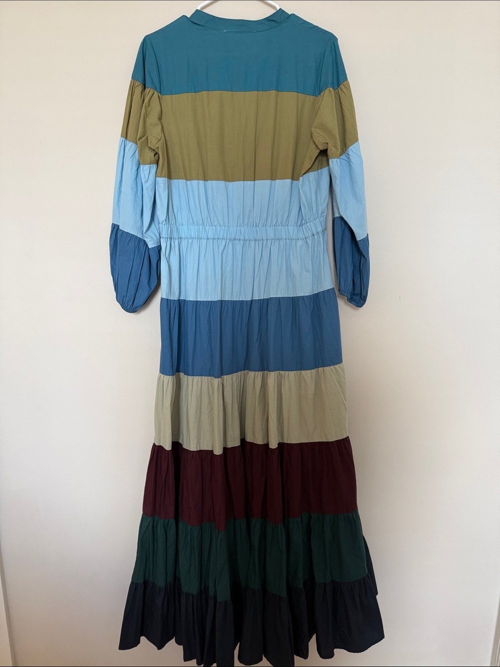 Anthropologie - Forever That Girl Tiered Colorblock Maxi Dress - size Medium - Picture 5 of 5